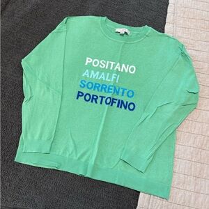 LOFT Mint Green Italy 🇮🇹 Knit Top Large